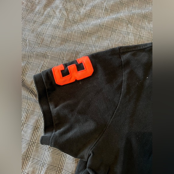 Polo Ralph Lauren Big Pony Polo Shirt LARGE - Black with Red/Pink detail - GUC - Picture 3 of 5